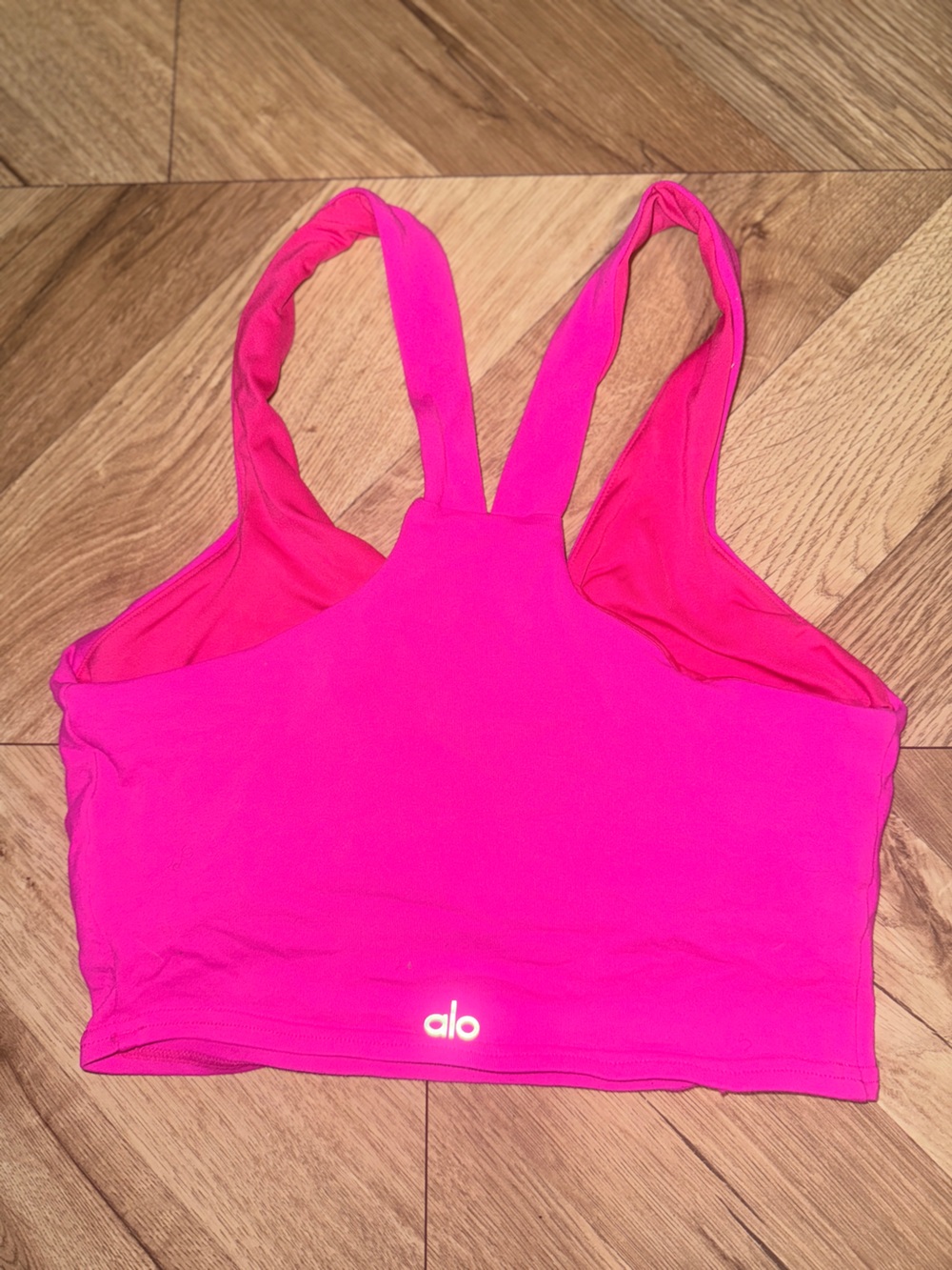 ALO Airlift Women's Hot Pink Strappy Tank Top